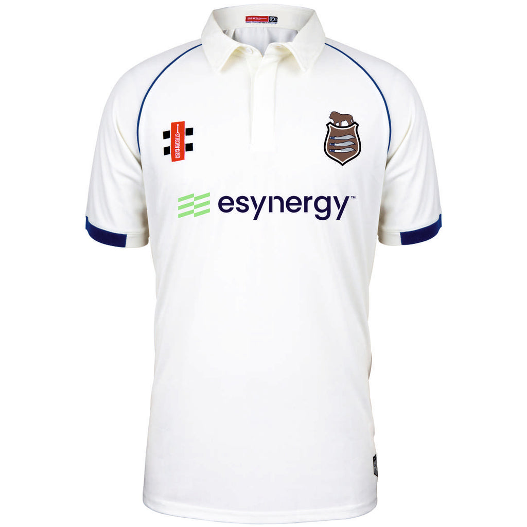 Wembley CC Gray Nicolls Matrix V2 SS Shirt (Ivory/Navy)