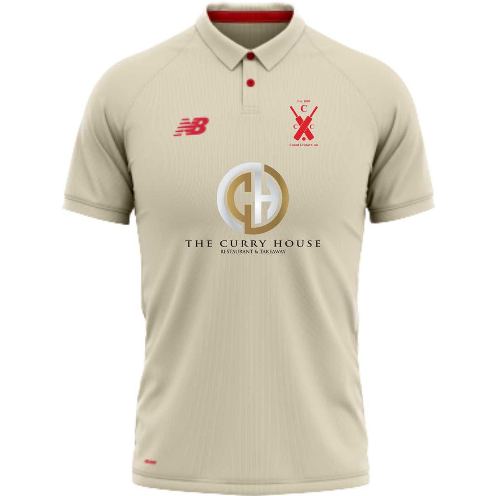 Cound CC New Balance SS Cricket Shirt (Angora)