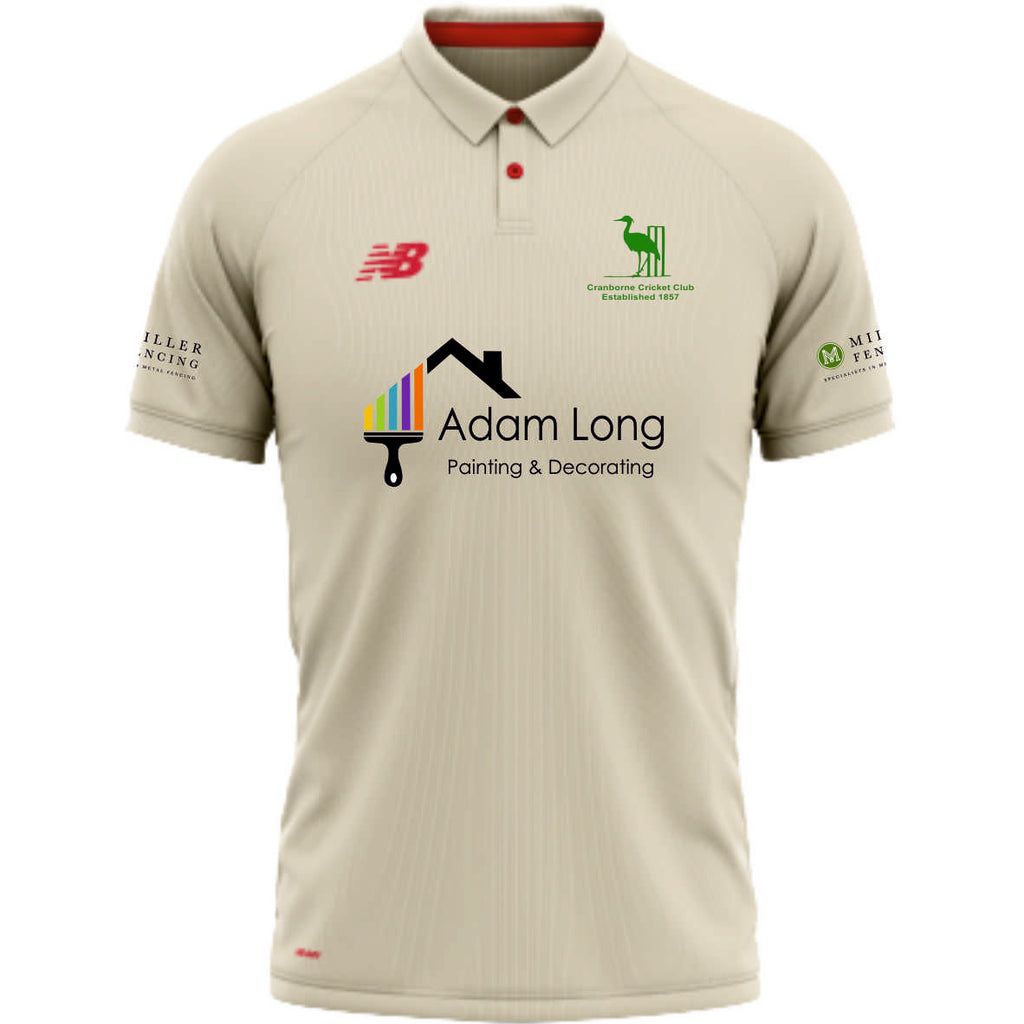 Cranborne CC New Balance SS Cricket Shirt (Angora)