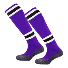 Load image into Gallery viewer, Thornleigh PE Socks (Purple/White/Black)
