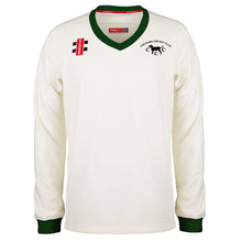 Load image into Gallery viewer, Chilmark CC Gray Nicolls Pro Performance Sweater (Ivory/Green)