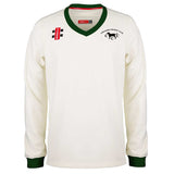 Chilmark CC Gray Nicolls Pro Performance Sweater (Ivory/Green)