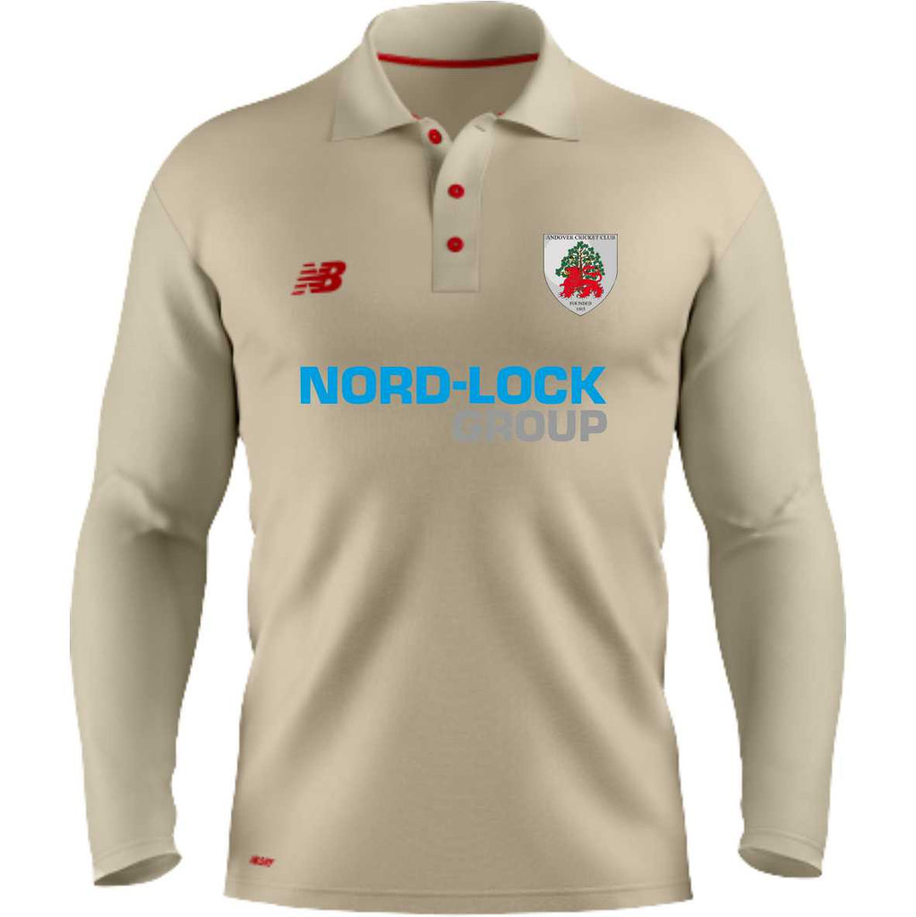 Andover CC New Balance LS Cricket Shirt (Angora)