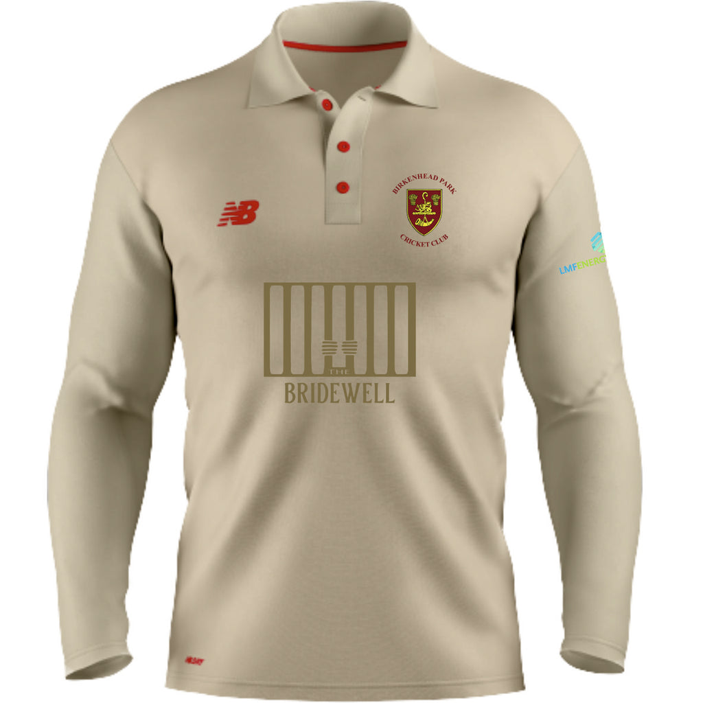 Birkenhead Park CC New Balance LS Cricket Shirt (Angora)