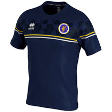 Load image into Gallery viewer, Friends Of Allonby Canoe Club Errea Diamantis Short Sleeve Shirt (Navy/Yellow/White)