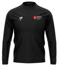 Load image into Gallery viewer, Middlesex University CC Training 1/4 Zip Midlayer (Black)