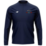 Irlam CC New Balance Teamwear Slim Fit Training 1/4 Zip Knitted Midlayer (Navy)