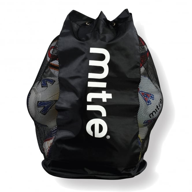 Mitre Mesh Football Bag 12 (Black)