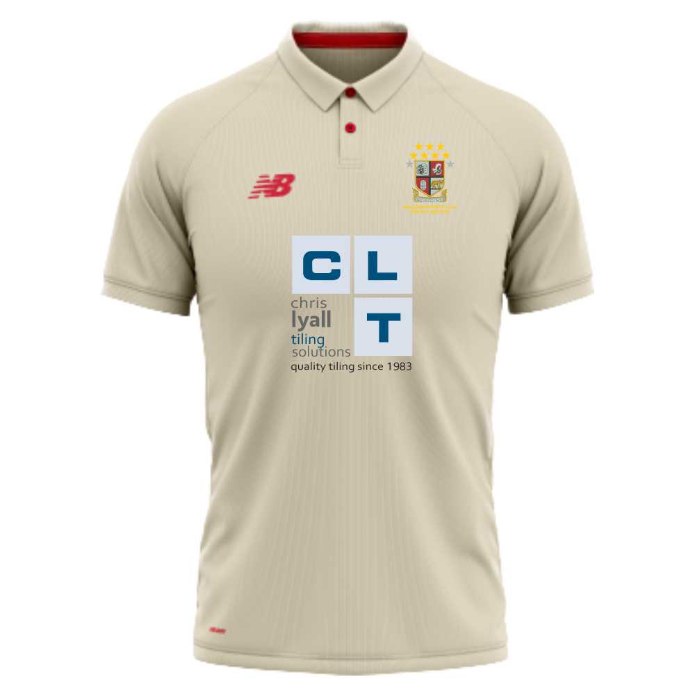 Walshaw CC New Balance SS Cricket Shirt (Angora)