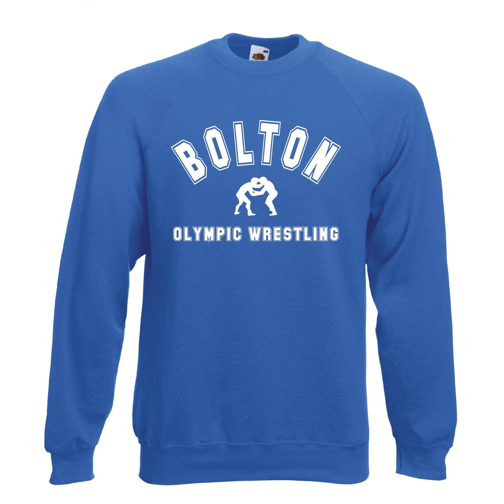 Bolton Olympic Wrestling Club Premium Adult Training Sweater (Royal)