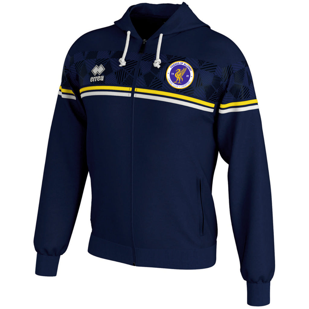 Friends Of Allonby Canoe Club Errea Dragos Full-Zip Hooded Top (Navy/Yellow/White)